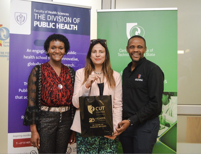Dr Shalini Ahuja with the project's principal investigators at the UFS implementation science workshop